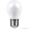 730438 Лампа шар Ecola globe LED 10W G45 220V E27 6000K (композит) 82х45