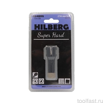 546160 Коронка алмазная Super Hard М14  Ø16мм. "Hilberg"